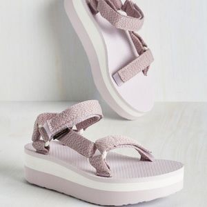 Lilac Teva Platform Sandals